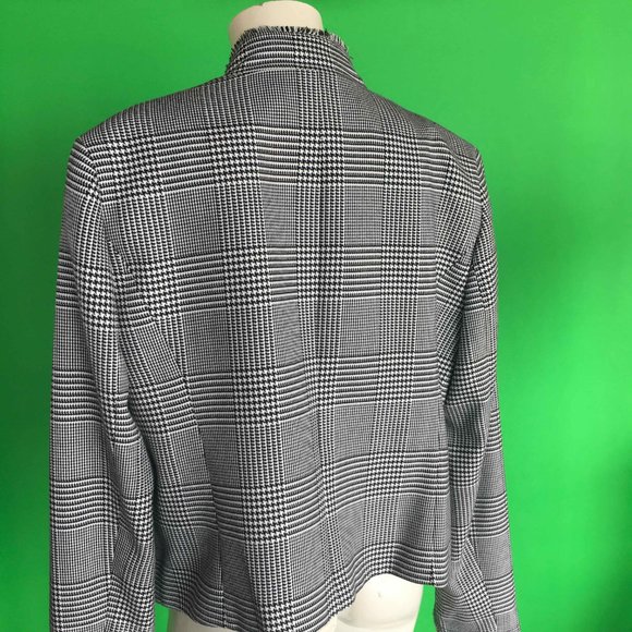 Jones New York Black & White Check Jacket - Picture 4 of 8